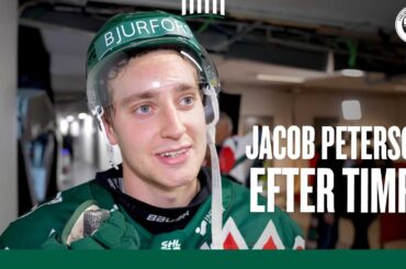 Jacob Peterson efter Timrå – Frölunda vinner med 3-1