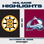 NHL Highlights | Bruins vs. Avalanche - October 18, 2025