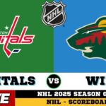 LIVE : Minnesota Wild Vs Washington Capitals | NHL 2025 | NHL Live SCOREBOARD | Oct 18 2025