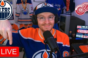 EDMONTON OILERS VS DETROIT RED WINGS LIVE | FAN REACTION & COMMENTARY