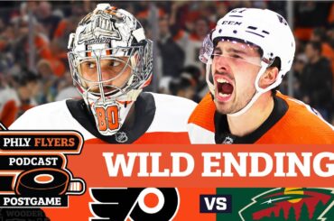 Noah Cates & Dan Vladar overtime heroes in Flyers win over Wild | PHLY Flyers Postgame