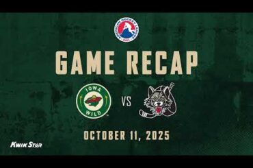 Iowa Wild vs Chicago Wolves Game Highlights | 10.11.2025