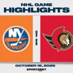 NHL Highlights | Islanders vs. Senators - October 18, 2025