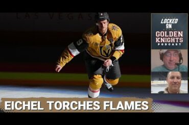 Eichel's four-point night led the Vegas Golden Knights past the Calgary Flames on Saturday night