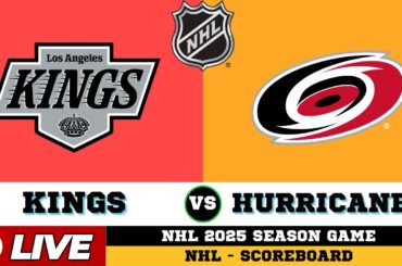 Carolina Hurricanes Vs Los Angeles Kings | NHL 2025 | NHL Live SCOREBOARD | 19/10/2025