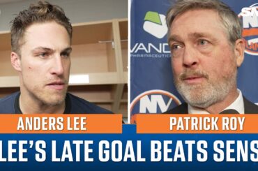 Patrick Roy and Anders Lee comment on Islanders comeback win over Ottawa