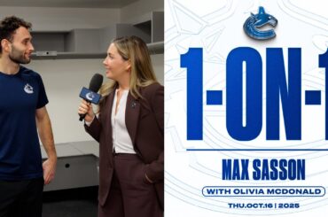 Max Sasson 1-on-1 | Canucks at Stars (Oct 16, 2025)