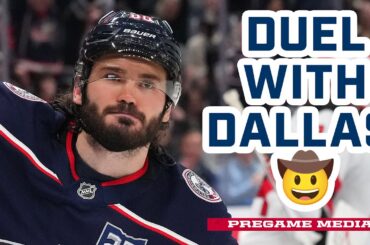 A Duel with Dallas 🤠 Blue Jackets on Tonight's Game in the Lone Star State! | Pregame Media