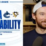 Marcus Pettersson & Head Coach Adam Foote Pre-Game Media | Canucks at Penguins (Oct 21, 2025)