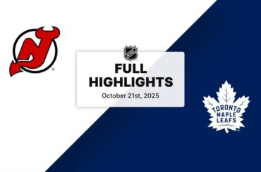 NHL Highlights | Devils vs. Maple Leafs | October 21, 2025