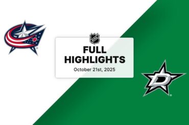 NHL Highlights | Blue Jackets vs. Stars | October 21, 2025