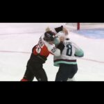 Nikita Grebenkin made quick work of Cale Fleury in this fight 🥊🥊🥊#nhl