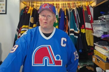 Avalanche 30th anniversary Nordiques jersey goes live and size 60s already gone.
