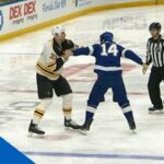 Zdeno Chara and Patrick Maroon Drop The Gloves For Heavyweight Fight In First Period