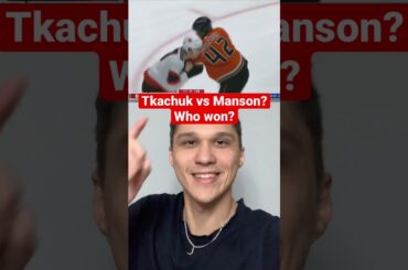 Brady Tkachuk vs Josh Manson Drop The Gloves? NHL 2021 fight! #shorts