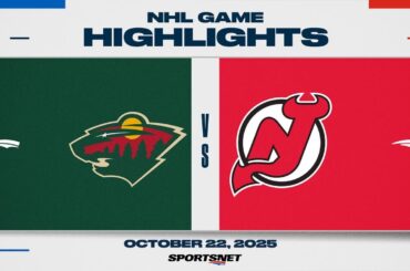 NHL Highlights | Wild vs. Devils - October 22, 2025