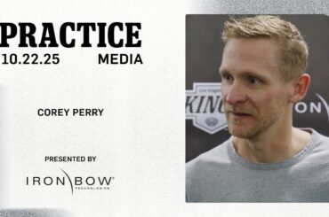 Media: Corey Perry | 10.22.25 LA Kings Practice in Dallas