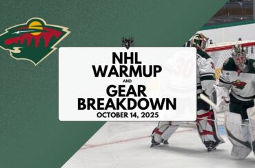 NHL Warmup & Gear Breakdown | Minnesota Wild | Filip Gustavsson & Jesper Wallstedt