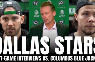 Tyler Seguin, Miro Heiskanen, Colin Blackwell & Gulutzan Discuss Stars Concerns After Loss vs. CBJ