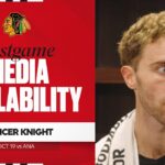 "Take a drink of water and keep going." | Spencer Knight Postgame 10.19.25