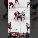 Luke Glendening NJ Devils vs Sam Bennett Faceoff #njdevils #edmontonoilers #shorts #shortvideo