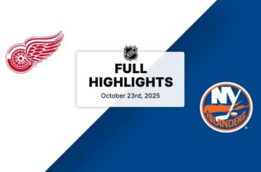 NHL Highlights | Red Wings vs. Islanders | October 23, 2025
