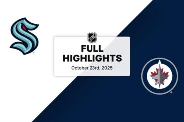 NHL Highlights | Kraken vs. Jets | October 23, 2025
