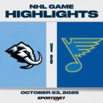 NHL Highlights | Mammoth vs. Blues - October 23, 2025