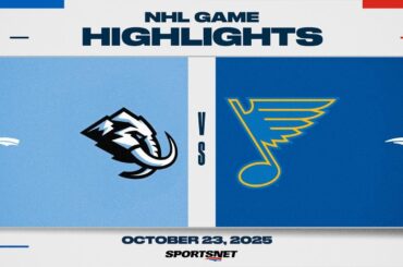 NHL Highlights | Mammoth vs. Blues - October 23, 2025