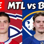 Buffalo Sabres vs. Montreal Canadiens | NHL Livestream (Live Reaction & Play-by-Play) - 10/20/25