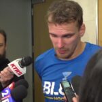 Blues 'have to start on time,' Pavel Buchnevich says after loss to Utah