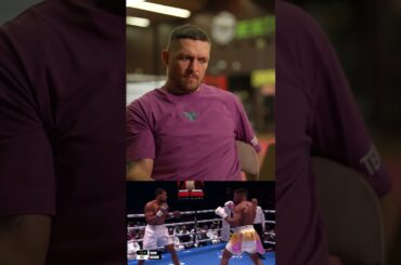 Oleksandr Usyk watches back Anthony Joshua's brutal KO against Francis Ngannou #shorts