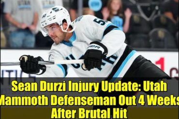 Sean Durzi Injury Update: Utah Mammoth Defenseman Out 4 Weeks After Brutal Hit