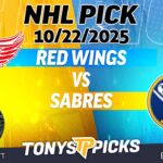 Red Wings vs. Sabres NHL Betting Odds & Picks, 10/22/25 | Night Moves Show