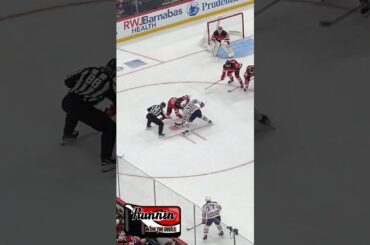 Cody Glass NJ Devils vs Trent Frederic Faceoff #njdevils #edmontonoilers #shorts #shortvideo #devils