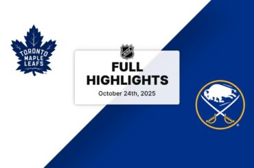 NHL Highlights | Maple Leafs vs. Sabres | October 24, 2025