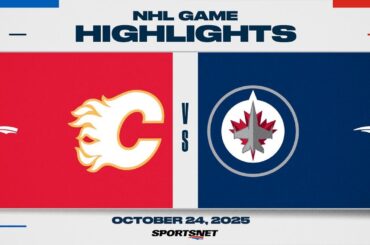 NHL Highlights | Flames vs. Jets - October 24, 2025