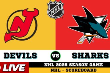 LIVE : San Jose Sharks Vs New Jersey Devils | NHL 2025 | NHL Live SCOREBOARD | Oct 25 2025