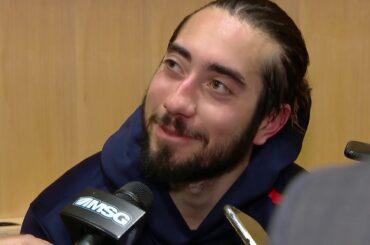 Mika Zibanejad on First Game Playing With Kaapo Kakko & Artemi Panarin | New York Rangers