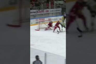 Jakob Ihs-Wozniak första mål (IF Björklöven mot Almtuna IS i Hockeyallsvenskan i Sverige) (#Shorts)