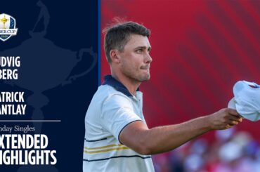 Ludvig Aberg vs Patrick Cantlay Extended Highlights | Sunday Singles | 2025 Ryder Cup
