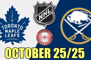 Toronto Maple Leafs vs Buffalo Sabres October 25 25 w/Superbman