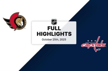 NHL Highlights | Senators vs. Capitals | October 25, 2025