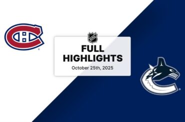 NHL Highlights | Canadiens vs. Canucks | October 25, 2025