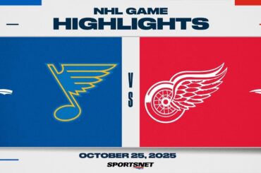 NHL Highlights | Blues vs. Red Wings - October 25, 2025