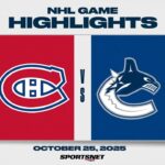 NHL Highlights | Canadiens vs. Canucks - October 25, 2025