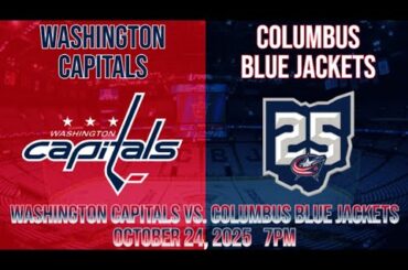 Washington Capitals vs. Columbus Blue Jackets | (Live Reaction & Play-By-Play)