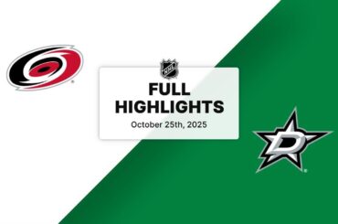 NHL Highlights | Hurricanes vs. Stars | October 25, 2025