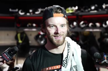 10/25 PHI vs. NYI Postgame: Samuel Ersson