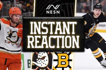 INSTANT REACTION: Bruins Lose 6th Straight in 7-5 Loss to Ducks